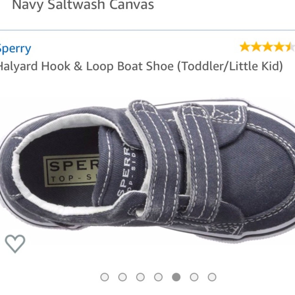Bnwbox Halyard Hook & Loop Boat Shoe by Sperry